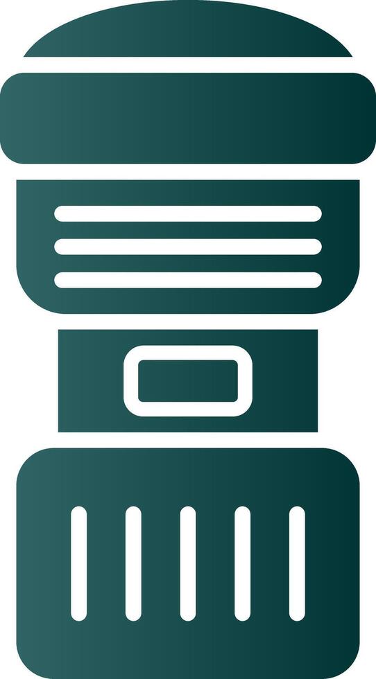 Camera Lens Glyph Gradient Icon vector