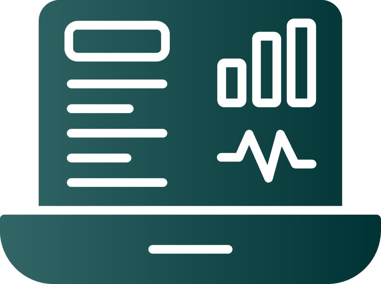 Dashboard Glyph Gradient Icon vector