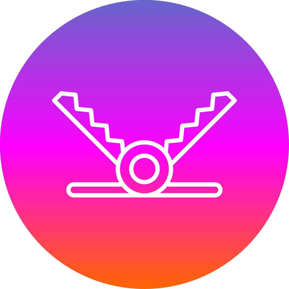 Trap Line Gradient Circle Icon vector