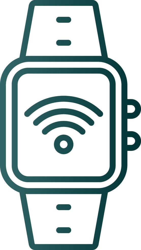 Wi-fi Line Gradient Icon vector