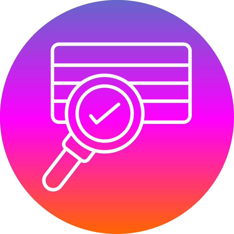 Soil Sampling Line Gradient Circle Icon vector