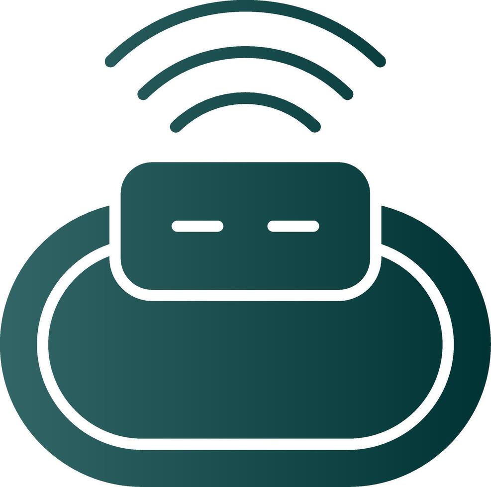 Wireless Glyph Gradient Icon vector