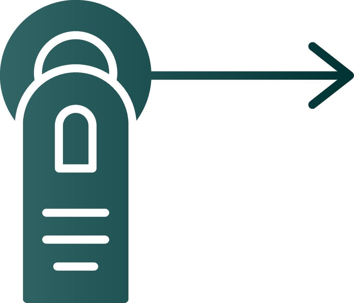 Tap Drag Glyph Gradient Icon vector
