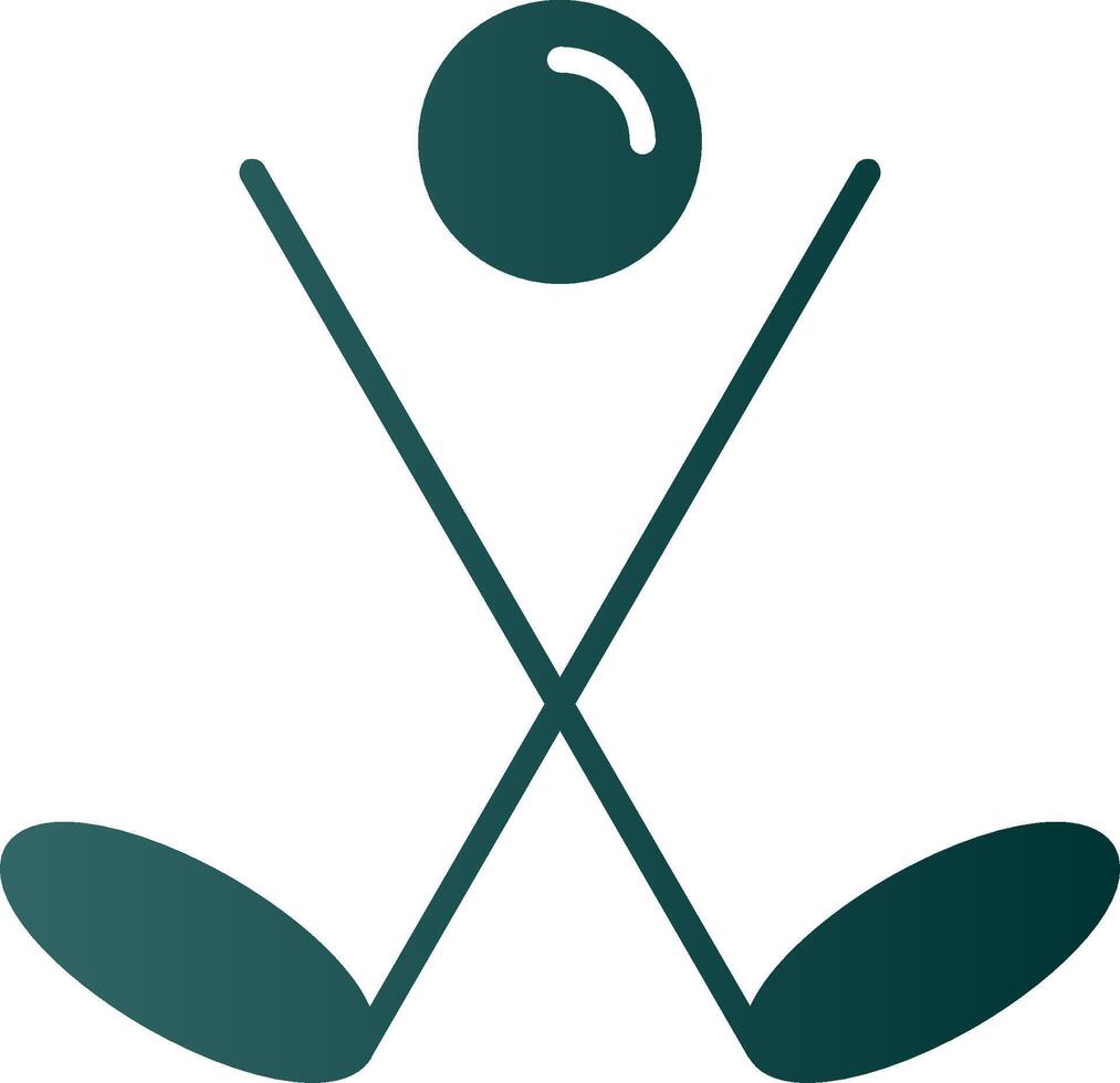 Golf Glyph Gradient Icon vector