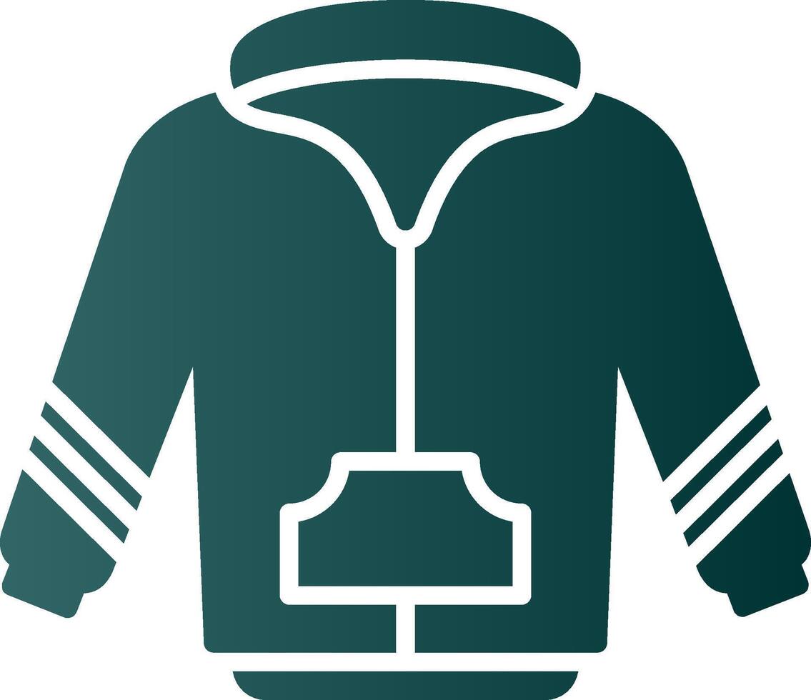 Hoodie Glyph Gradient Icon vector