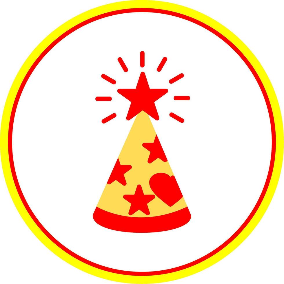 fiesta sombrero plano circulo icono vector