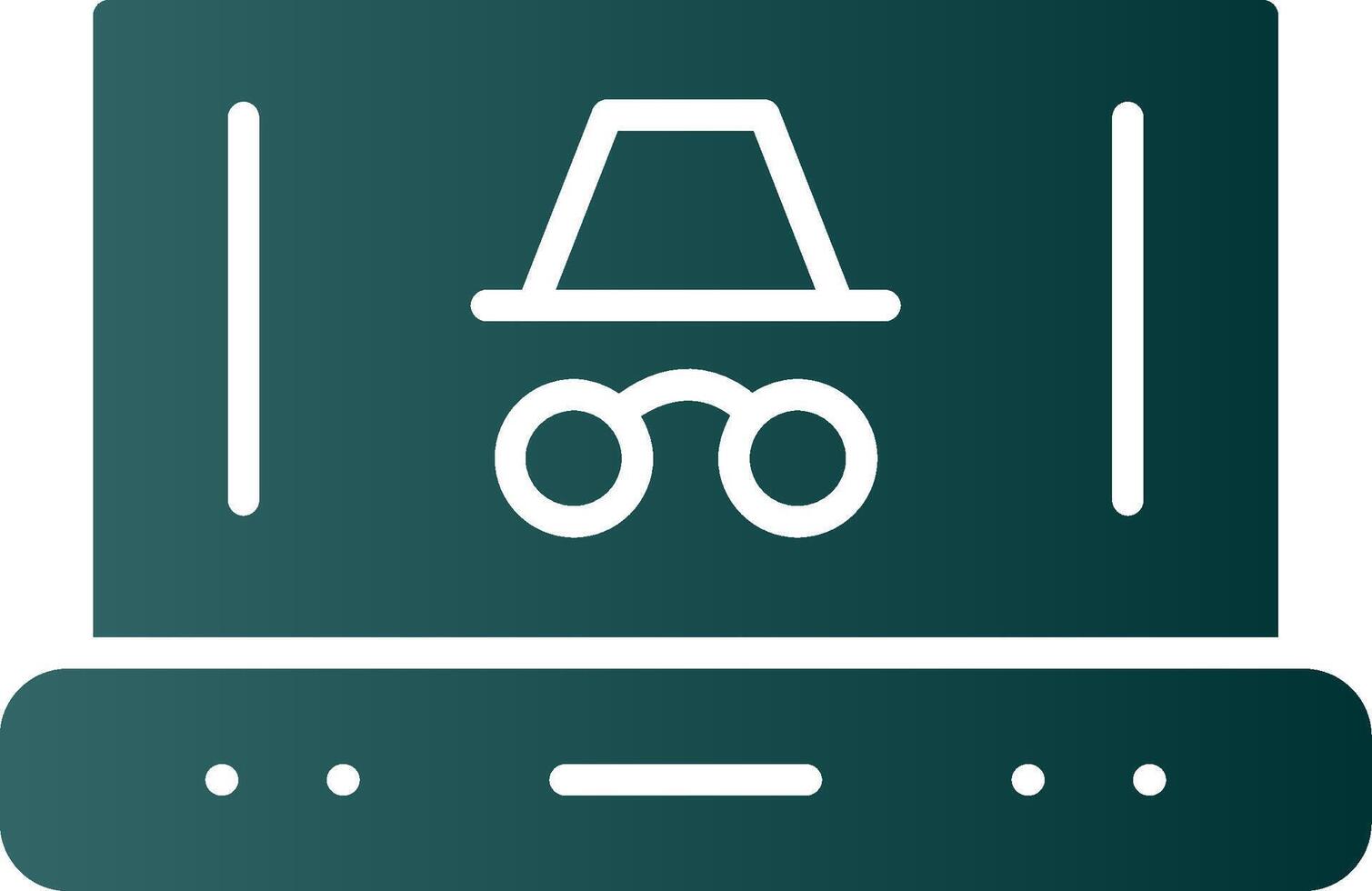 Spy Glyph Gradient Icon vector