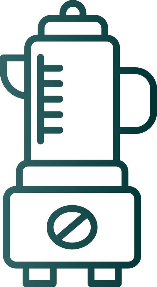 Blender Line Gradient Icon vector