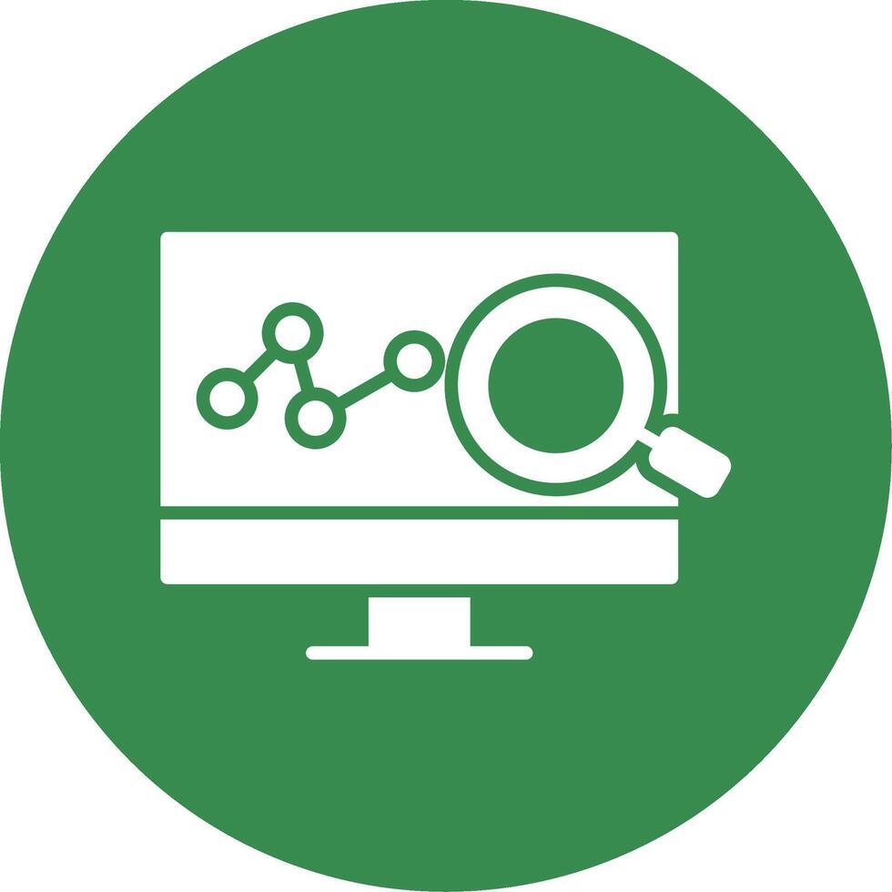 Data Analysis Multi Color Circle Icon vector