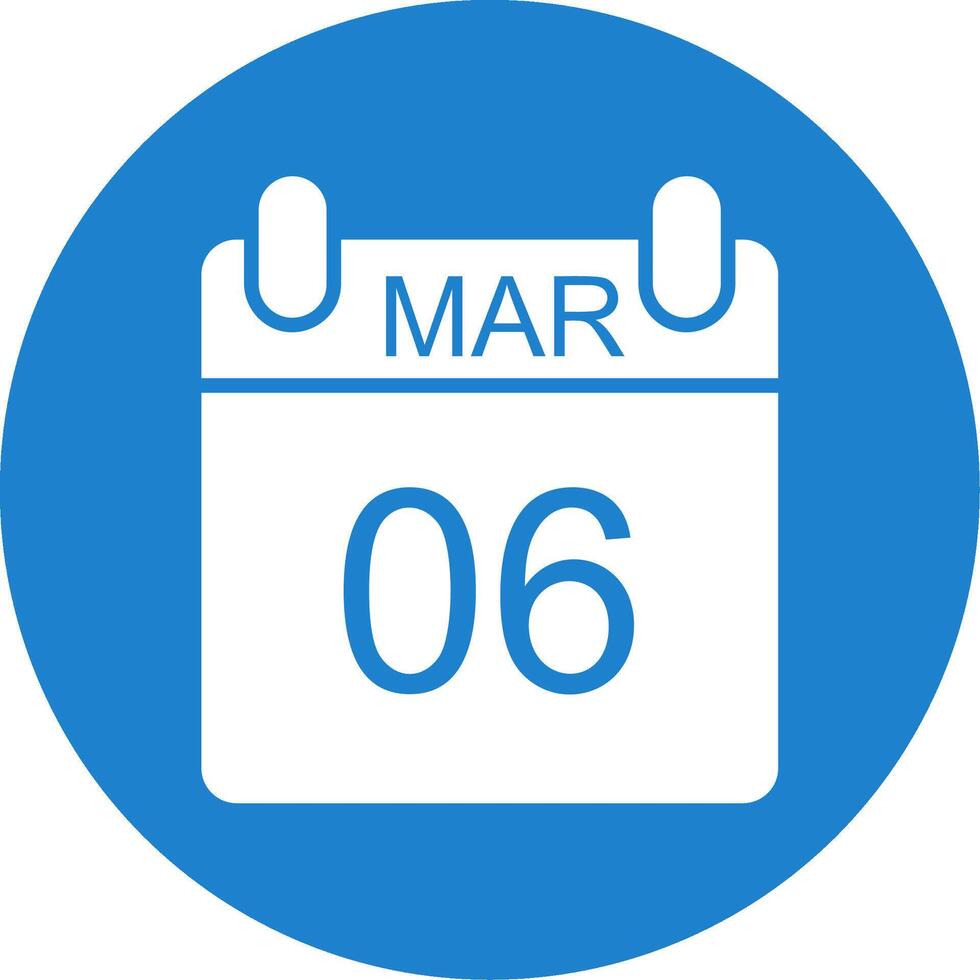 March Multi Color Circle Icon vector