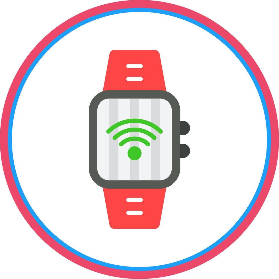 Wi-fi Flat Circle Icon vector