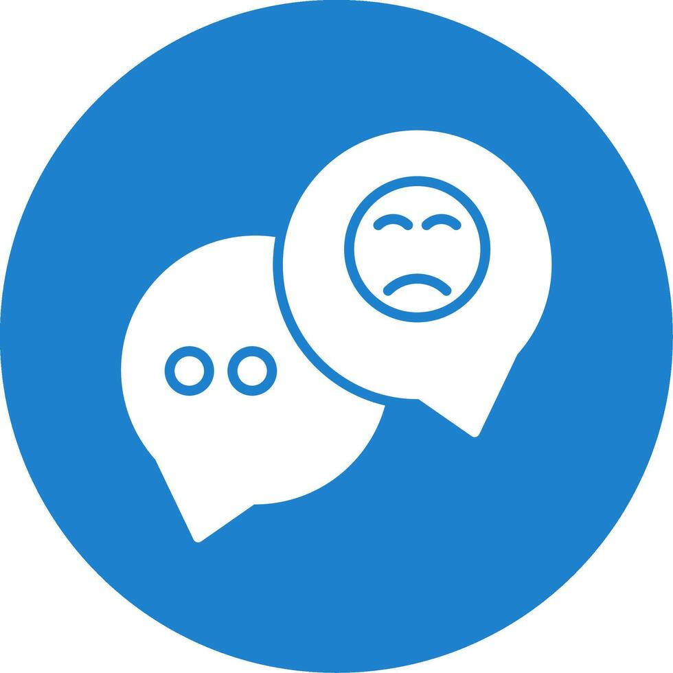 Speech Bubble Multi Color Circle Icon vector