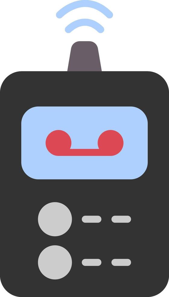 Recorder Flat Circle Icon vector