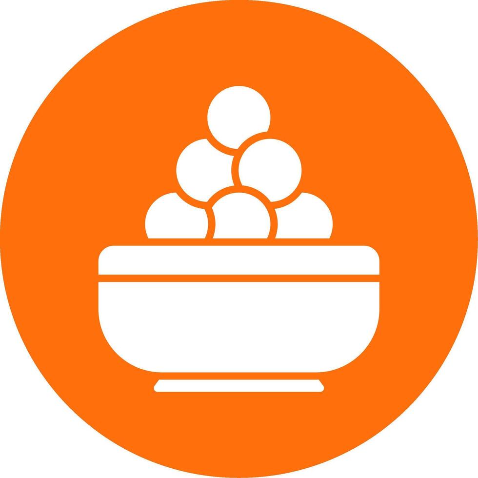 Laddu Multi Color Circle Icon vector