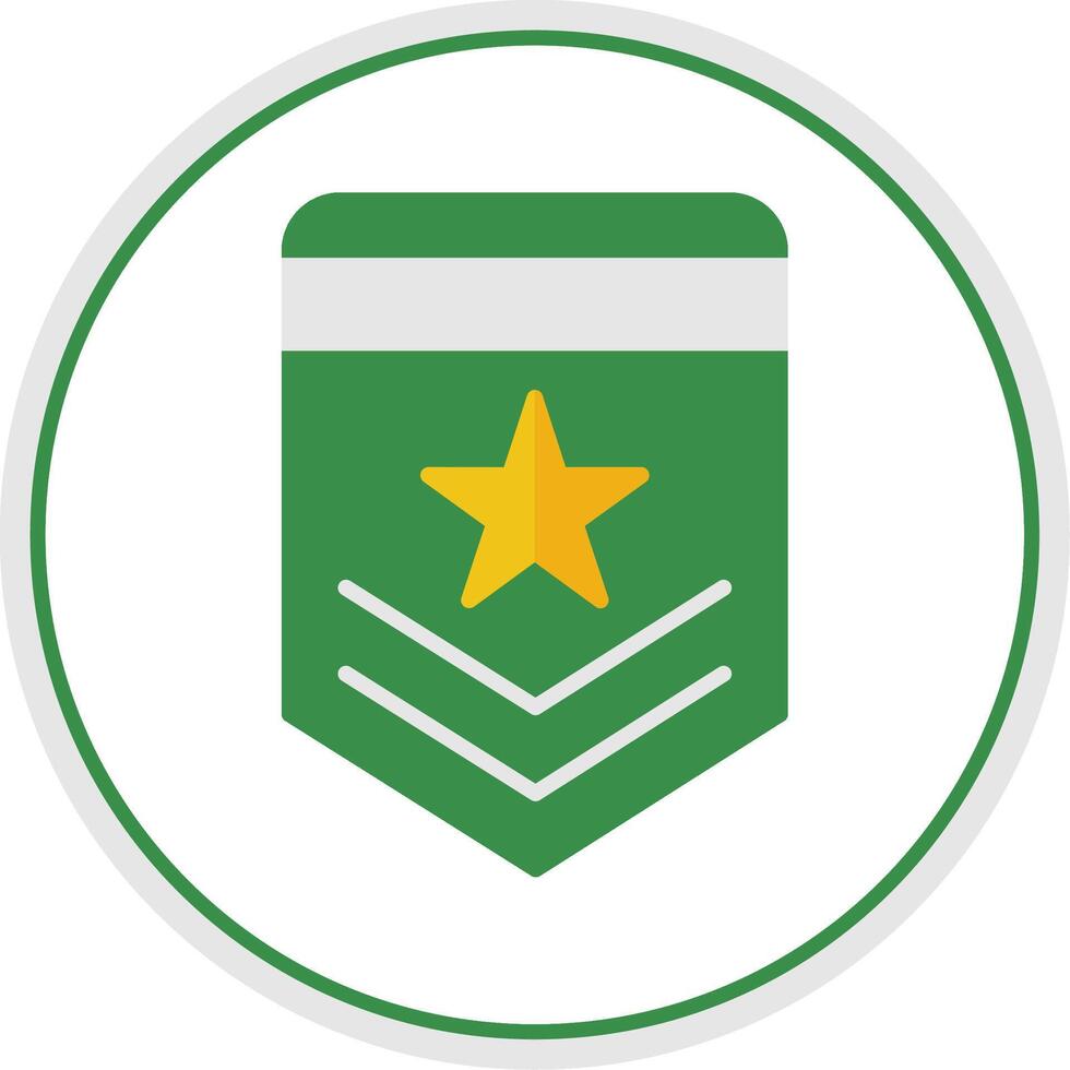 Badge Flat Circle Icon vector