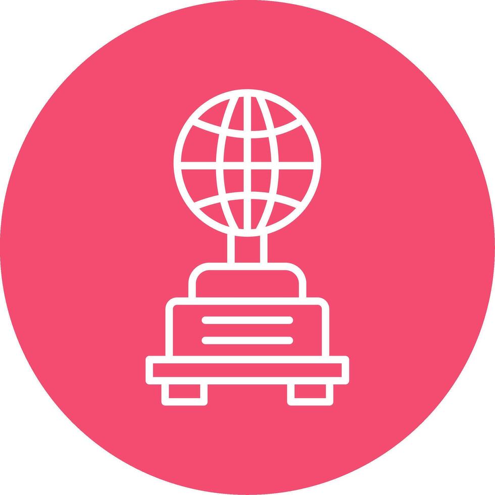 Globe Multi Color Circle Icon vector
