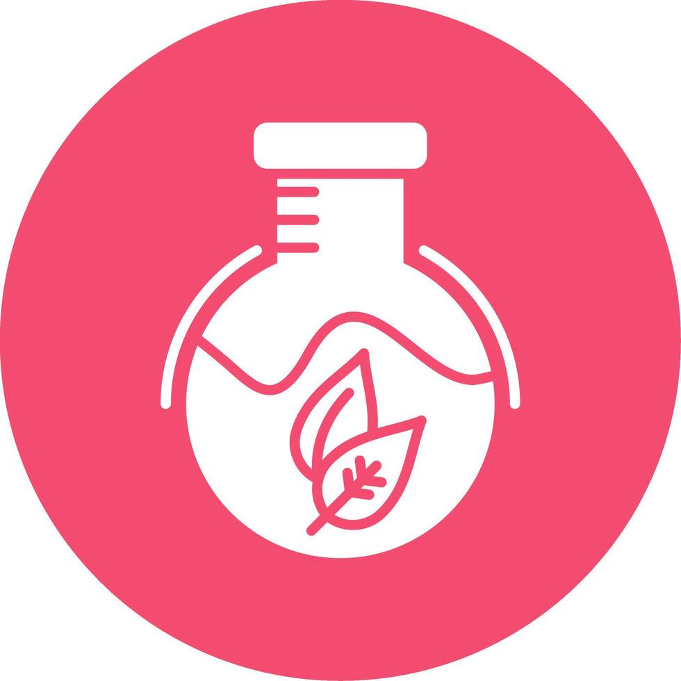 Test Tube Multi Color Circle Icon vector