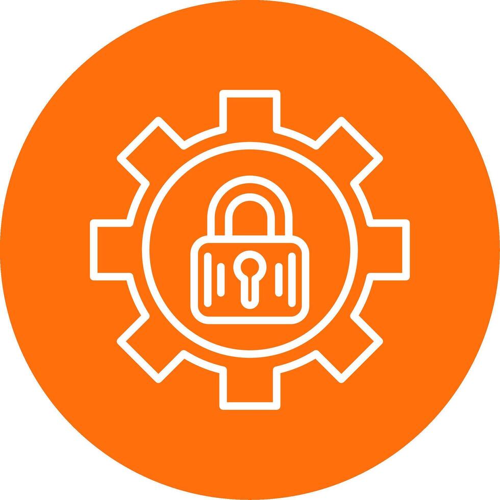Gear Multi Color Circle Icon vector