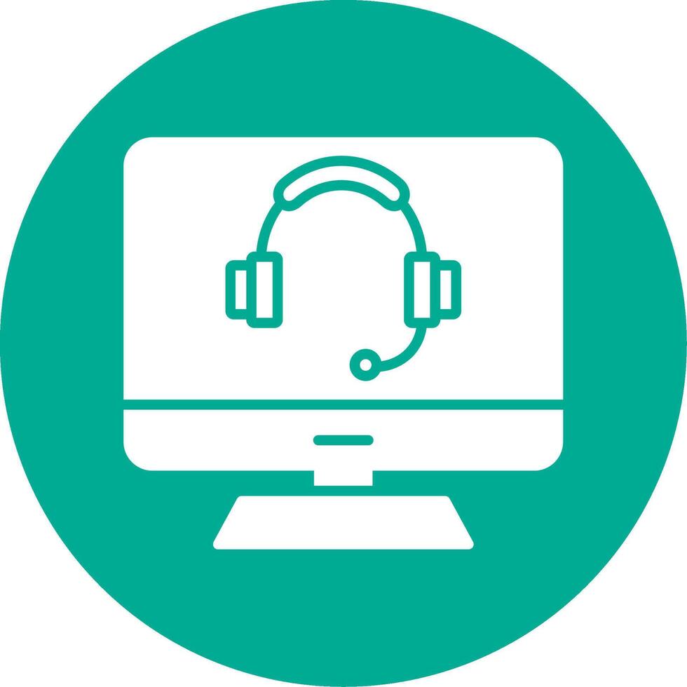 Computer Multi Color Circle Icon vector