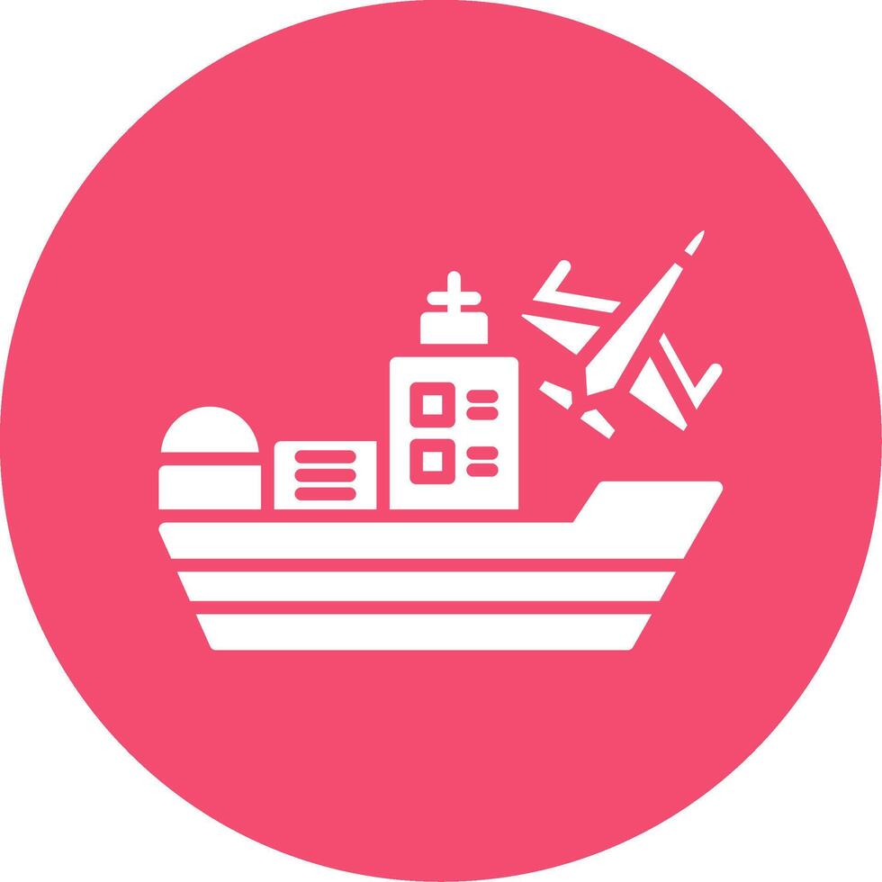 Ship Multi Color Circle Icon vector