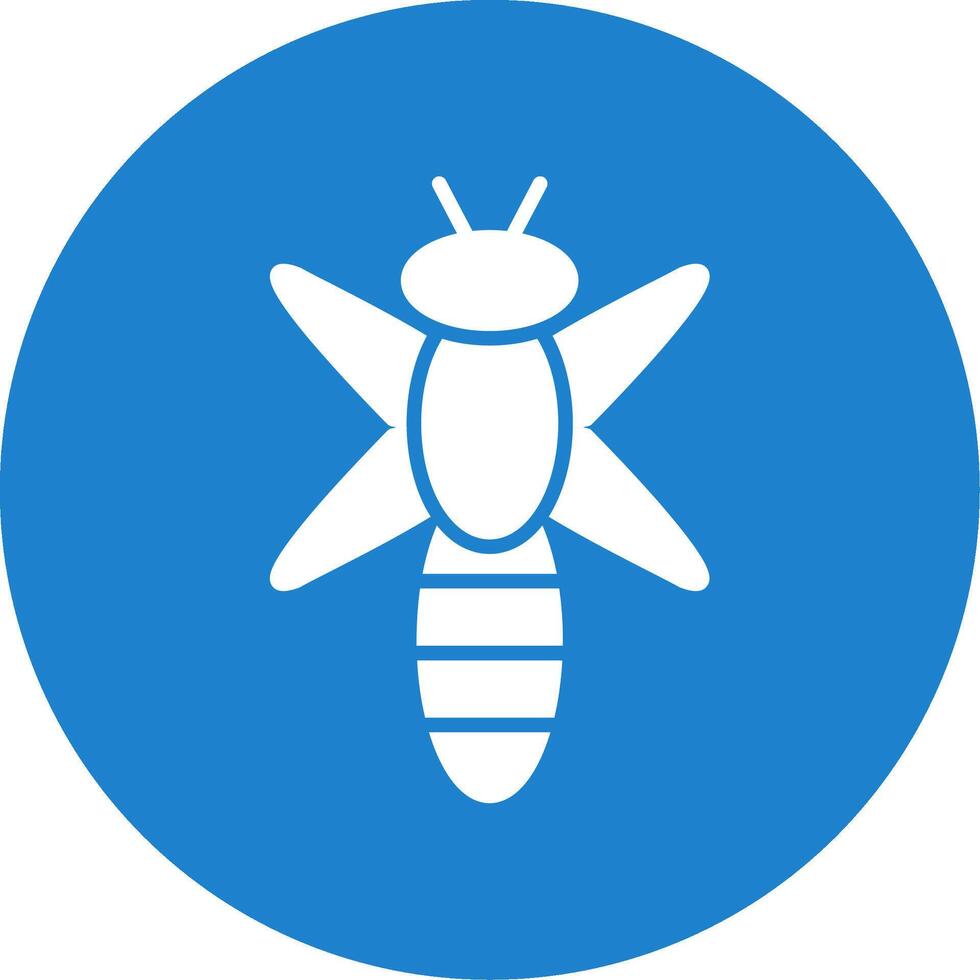Dragonfly Multi Color Circle Icon vector