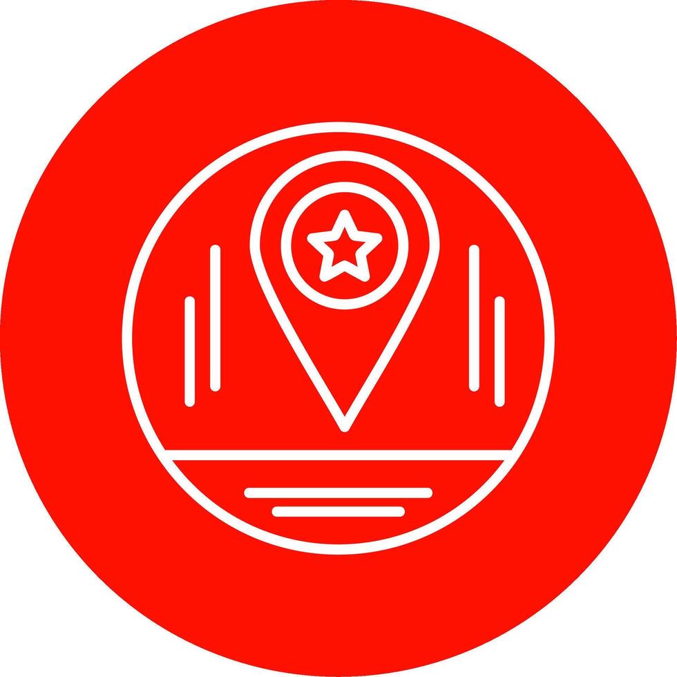 Map Marker Multi Color Circle Icon vector