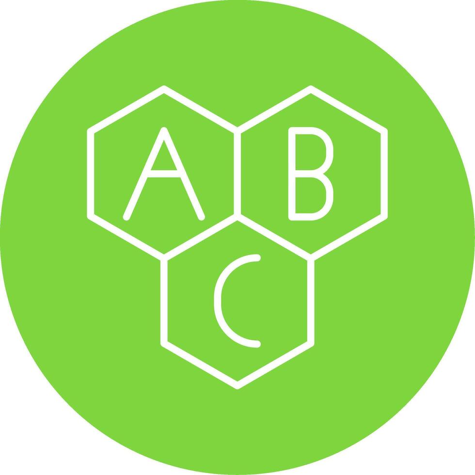 Alphabet Multi Color Circle Icon vector