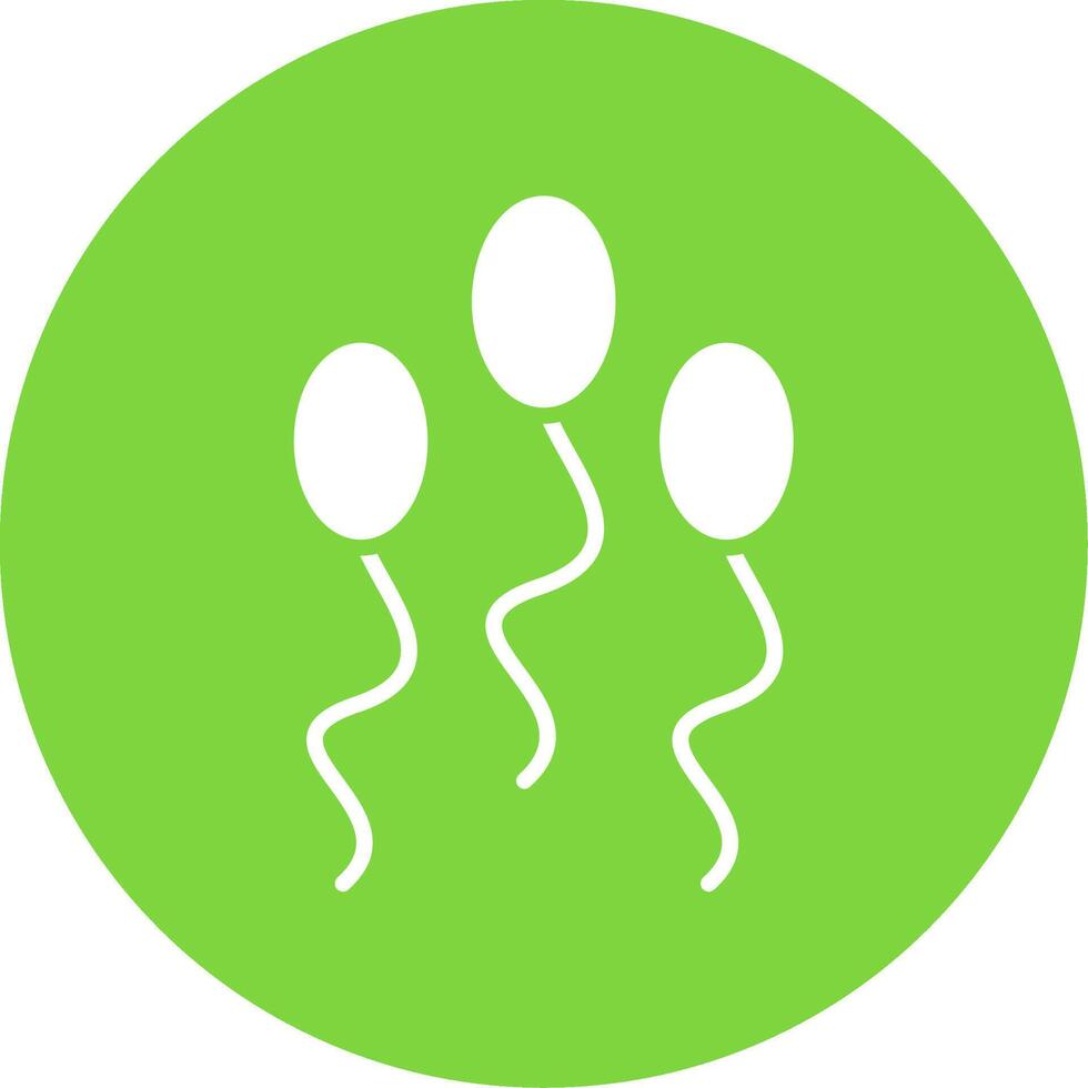 Sperm Multi Color Circle Icon vector