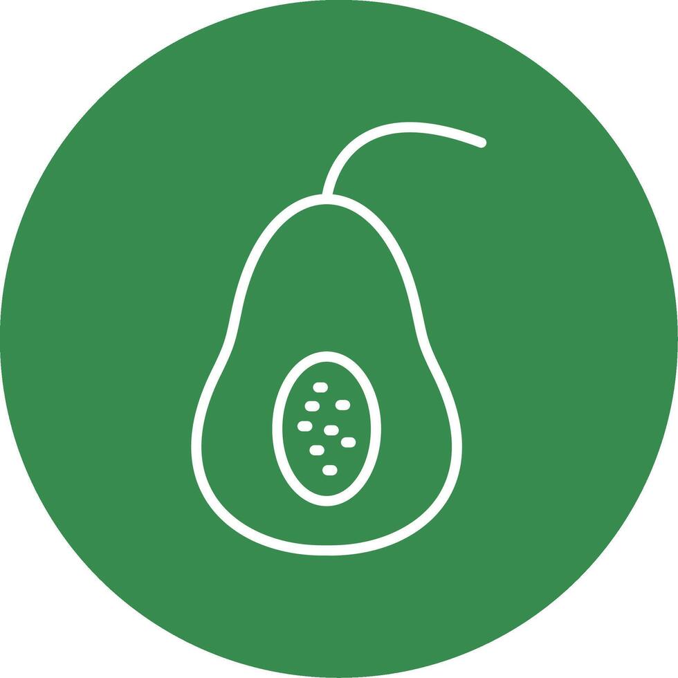 Papaya Multi Color Circle Icon vector