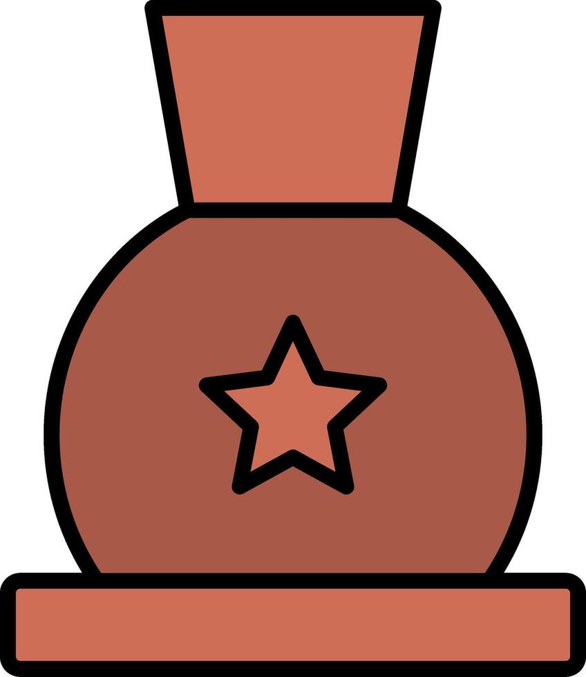 Pottery Line Filled Icon vector