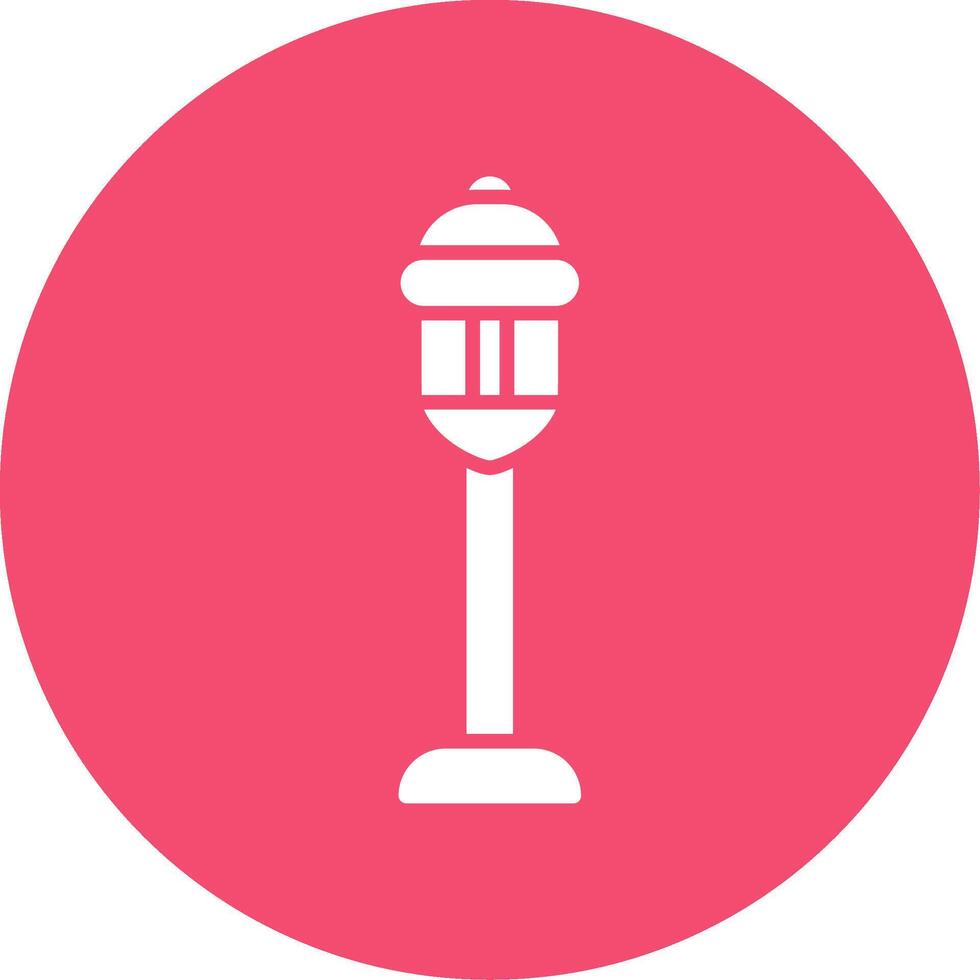 Street Light Multi Color Circle Icon vector