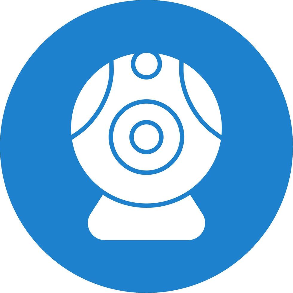Web camera Multi Color Circle Icon vector