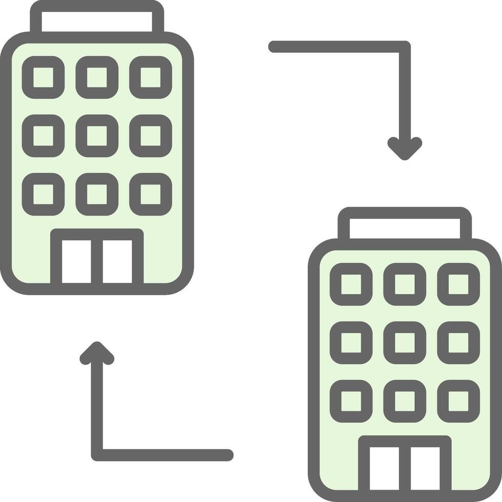 B2b Fillay Icon Design vector