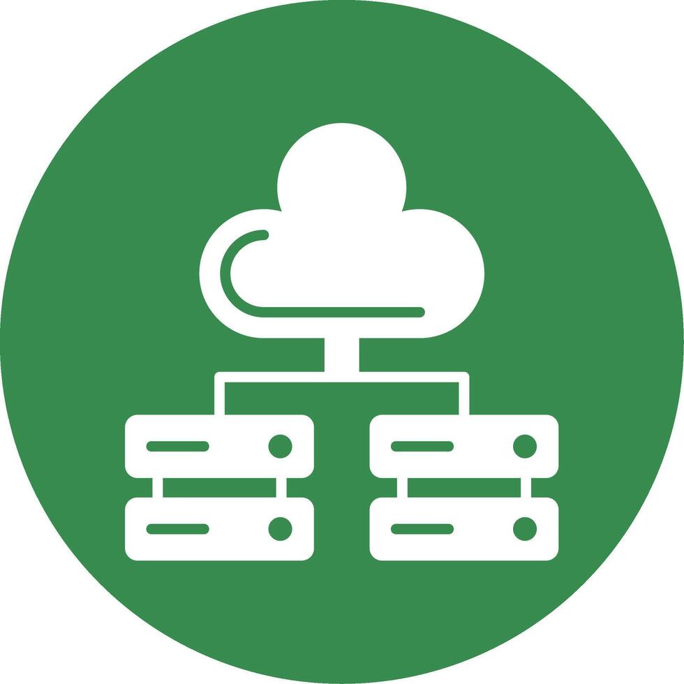 Big Data Multi Color Circle Icon vector