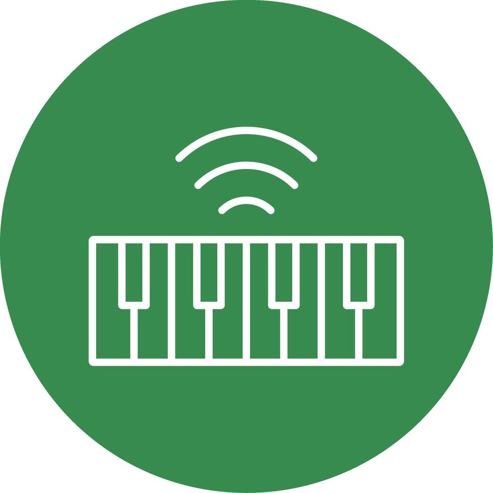 Keyboard Multi Color Circle Icon vector