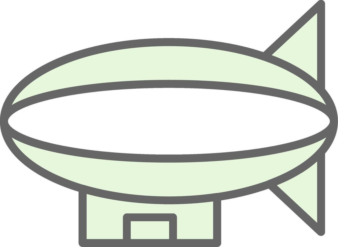 Blimp Fillay Icon Design vector
