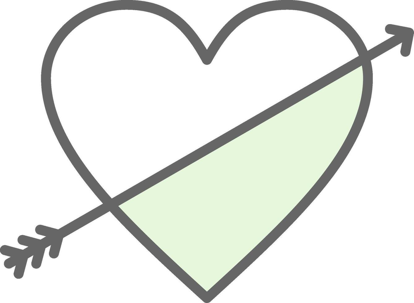 Heart Fillay Icon Design vector