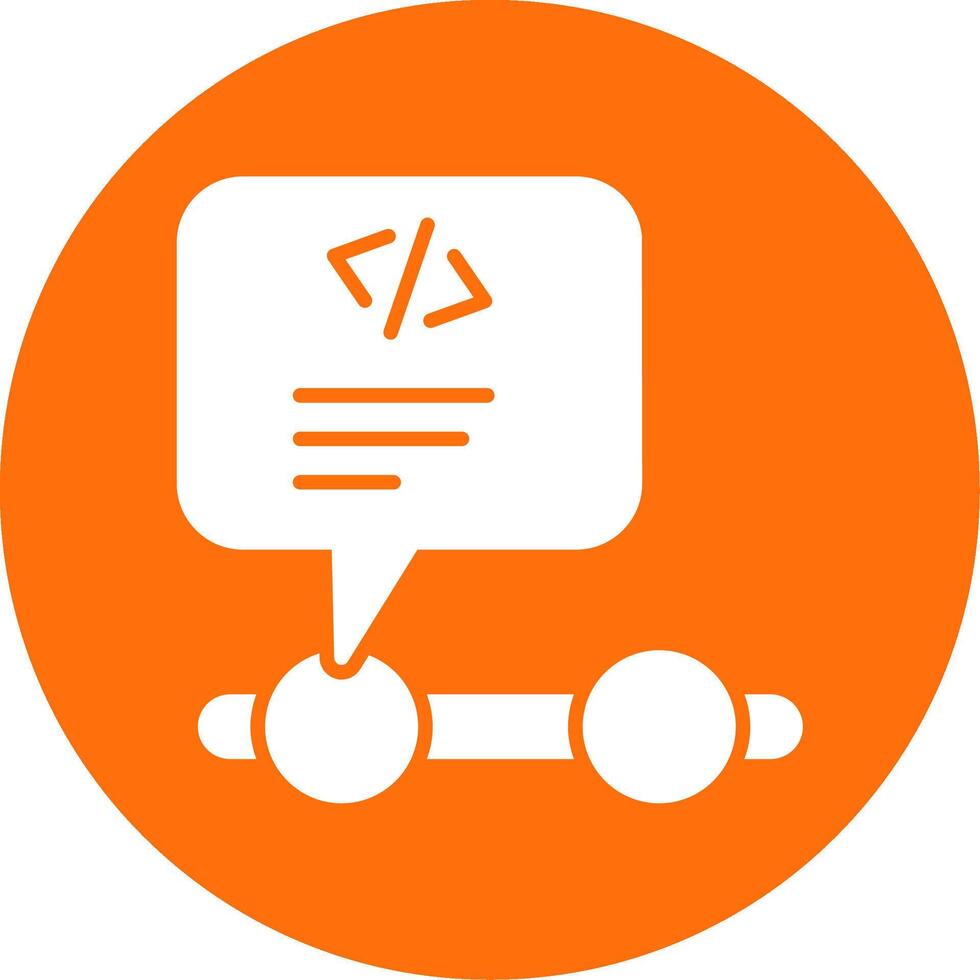 Programming Multi Color Circle Icon vector