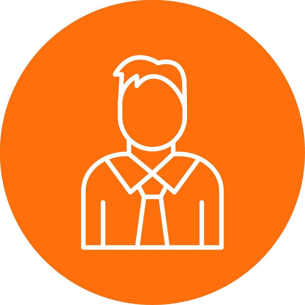Supervisor Multi Color Circle Icon vector