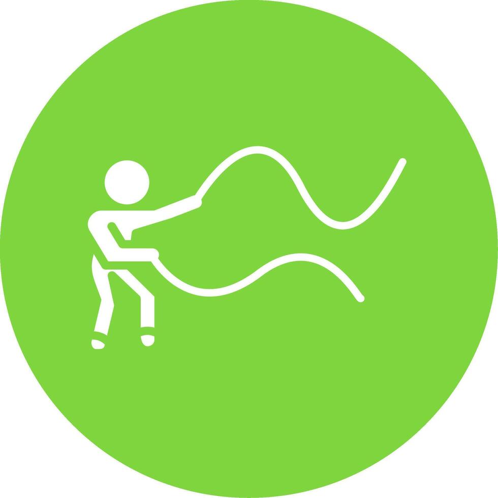 Battle Rope Multi Color Circle Icon vector