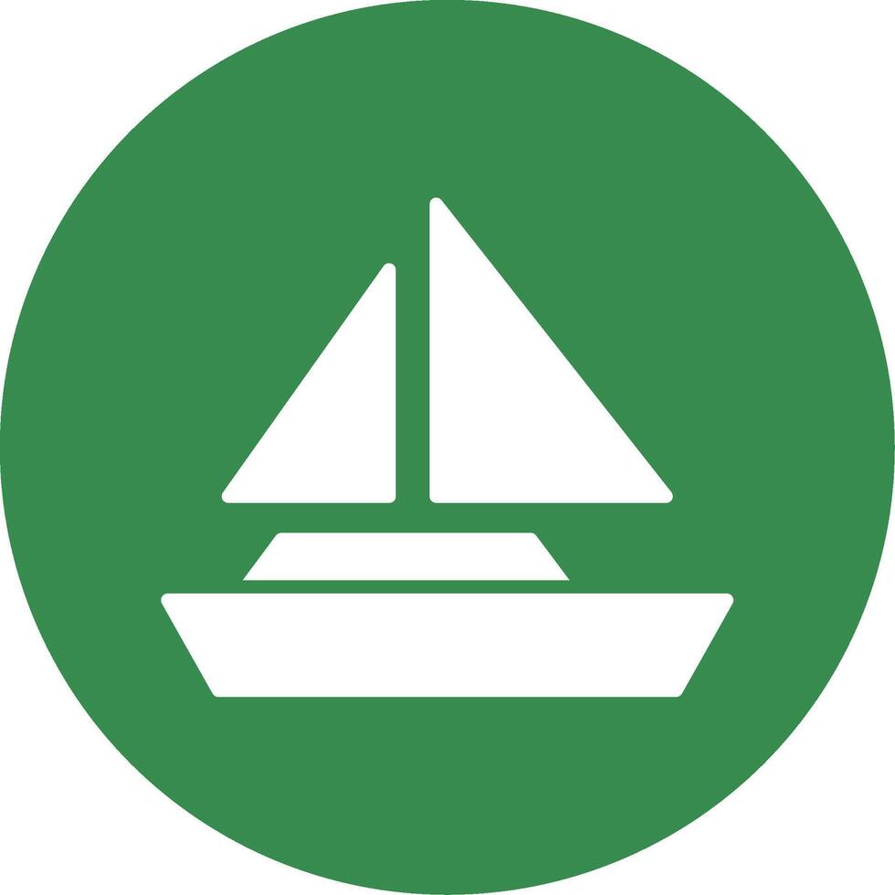 Boat Multi Color Circle Icon vector