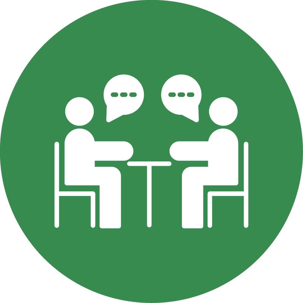 Business Meeting Multi Color Circle Icon vector