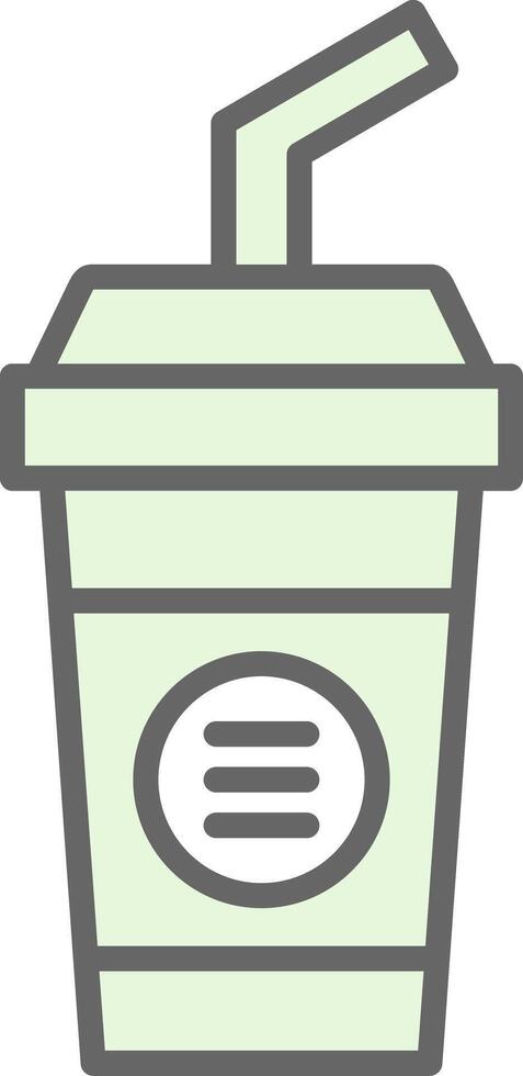 Cold Drink Fillay Icon Design vector