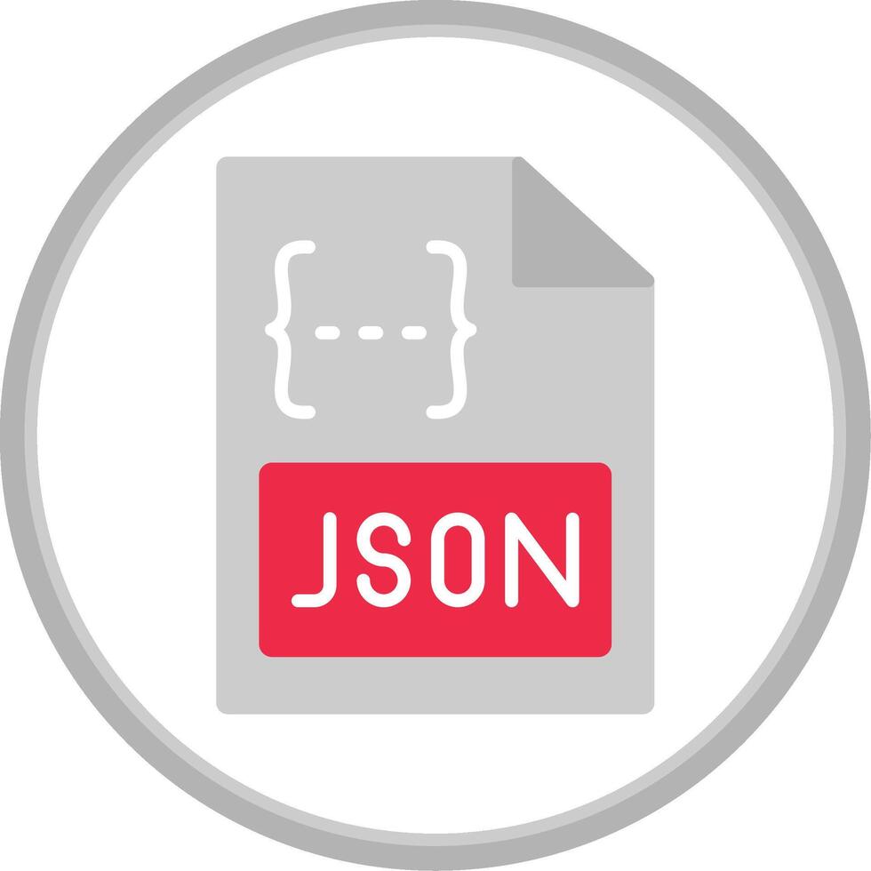 Json Flat Circle Icon 43741946 Vector Art at Vecteezy