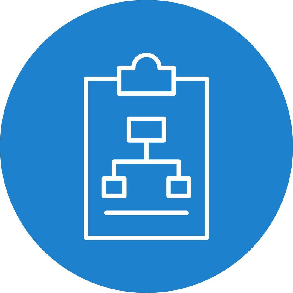Work Flow Multi Color Circle Icon vector