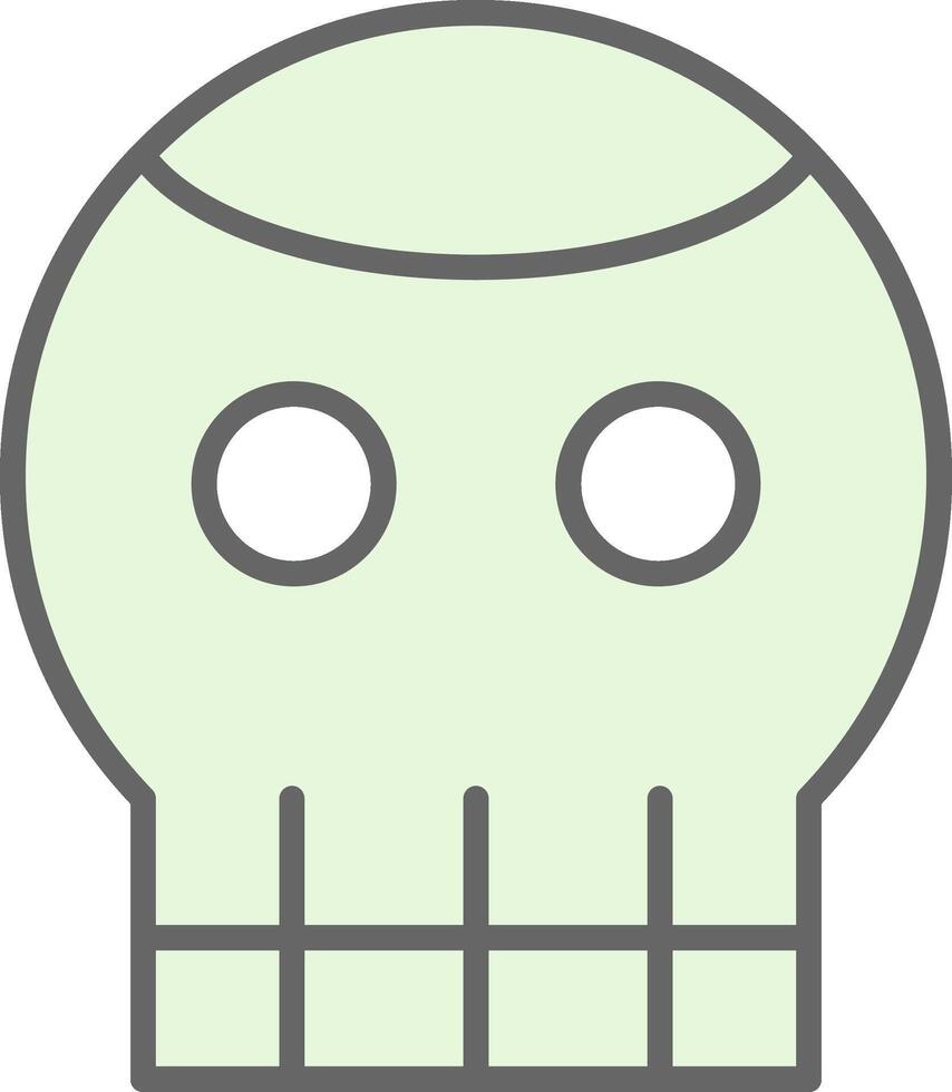 Skull Fillay Icon Design vector