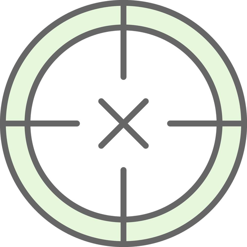 Scope Fillay Icon Design vector