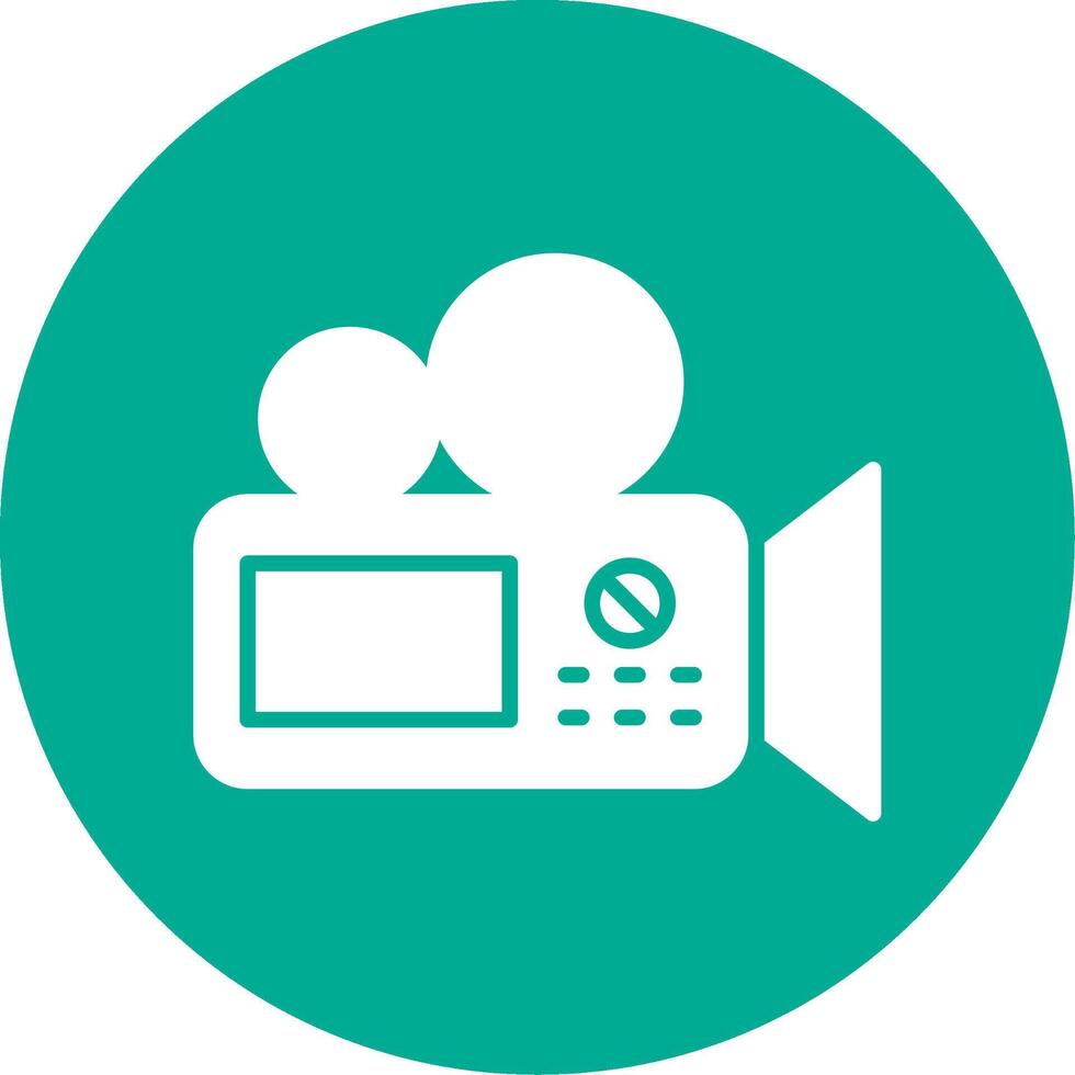Camera Multi Color Circle Icon vector