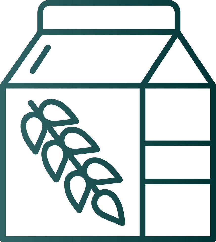 Flour Line Gradient Icon vector
