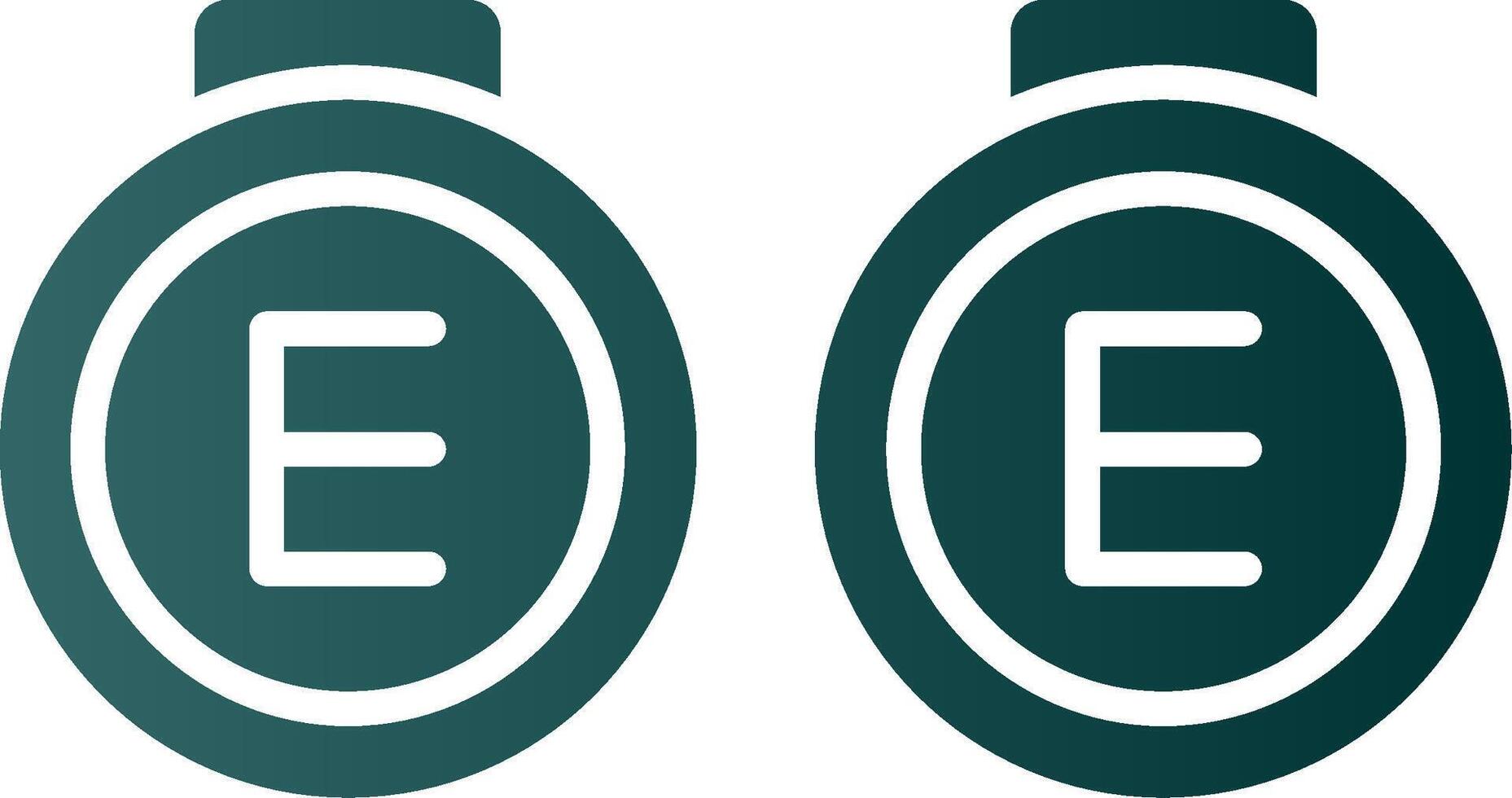Signet Ring Glyph Gradient Icon vector